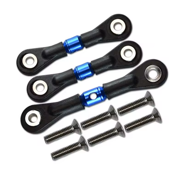 GPM RACING EINSTELLBARE SPURSTANGEN LENKUNG (BLAU)...
