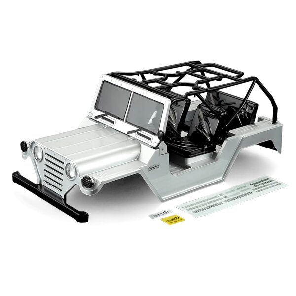 KILLERBODY R/C KAROSSERIE 1:10 WARRIOR CRAWLER SILBER...