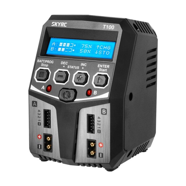 SKYRC SCHNELLLADEGERÄT T100 DUAL CHARGER 5A FÜR...