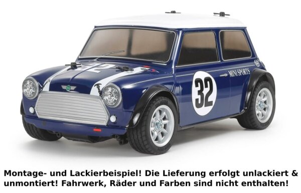 TAMIYA RC MINI COOPER KAROSSERIE BAUSATZ BULK UNLACKIERT...
