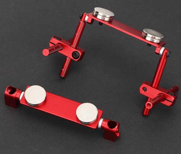 UNIVERSAL MAGNET KAROSSERIEHALTERUNG (ROT) FÜR 1:10...