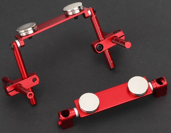 UNIVERSAL MAGNET KAROSSERIEHALTERUNG (ROT) FÜR 1:10...
