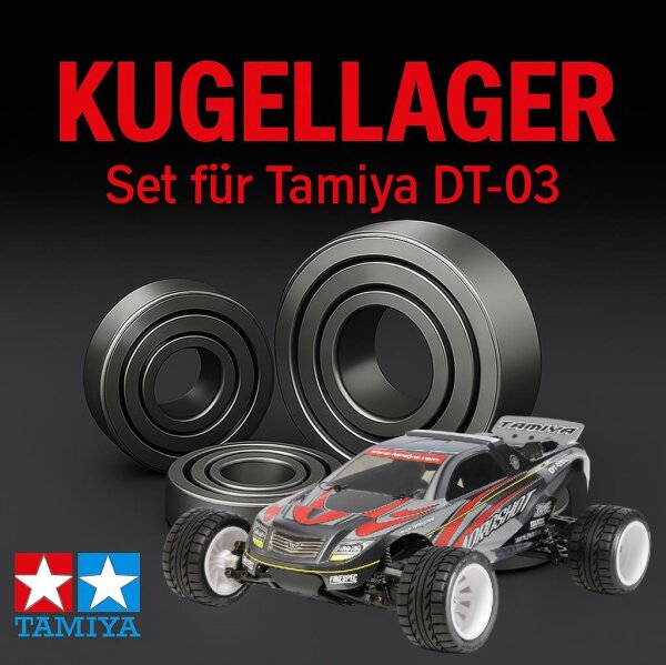 KUGELLAGER SATZ FÜR TAMIYA DT-03 AQROSHOT 14 LAGER...
