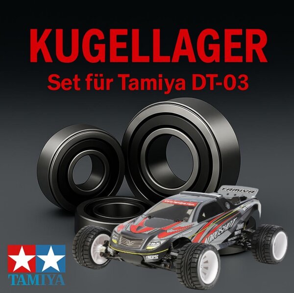KUGELLAGER SATZ FÜR TAMIYA DT-03 AQROSHOT 14 LAGER...