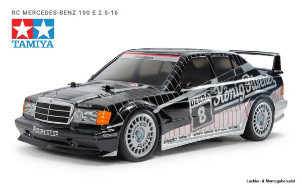 TAMIYA KAROSSERIE BAUSATZ 1:10 MERCEDES BENZ 190E 2.5 16...