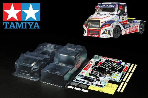 TAMIYA KAROSSERIE BAUSATZ "BUGGYRA FAT FOX" RACE TRUCK" 1:14 # 300051613 (BULK)