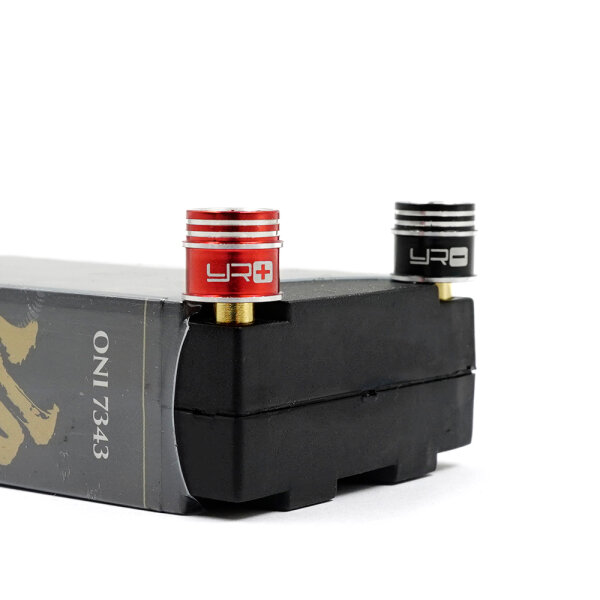 YEAH RACING ALUMINIUM BULLET GRIP GOLDKONTAKT STECKER 5mm...