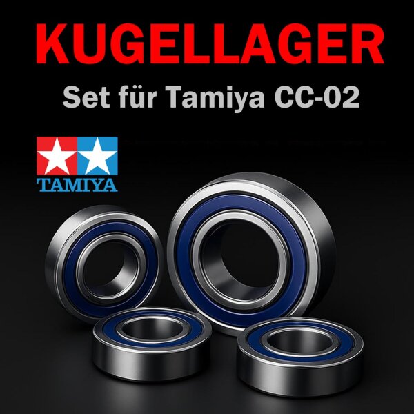 KUGELLAGER SATZ FÜR TAMIYA CC-02 MODELLE - 22 LAGER...
