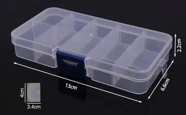 RC SORTIER KLEINTEILE BOX 6 FÄCHER VARIABEL 130x66x22mm