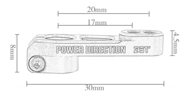 25T ALU SERVOARM SERVOHORN FÜR FUTABA SAVOX POWER HD...