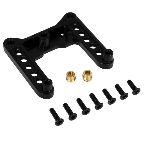 GPM RACING ALUMINIUM DÄMPFERBRÜCKE SCHWARZ VORNE FÜR TAMIYA DF-01 MANTA RAY ETC.