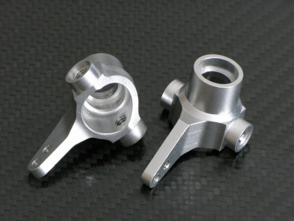 GPM RACING ALUMINIUM ACHSSCHENKEL SILBER VORNE FÜR TAMIYA TA-01 TL-01B ETC.