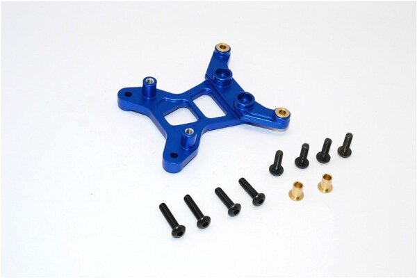 GPM RACING ALUMINIUM DÄMPFERBRÜCKE BLAU HINTEN FÜR TAMIYA DF-01 MANTA RAY ETC.