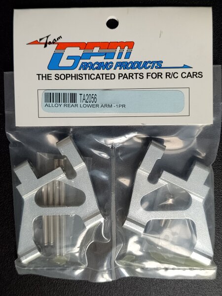 GPM RACING ALUMINIUM QUERLENKER HINTEN SILBER FÜR TAMIYA TA-02 (ALLE)
