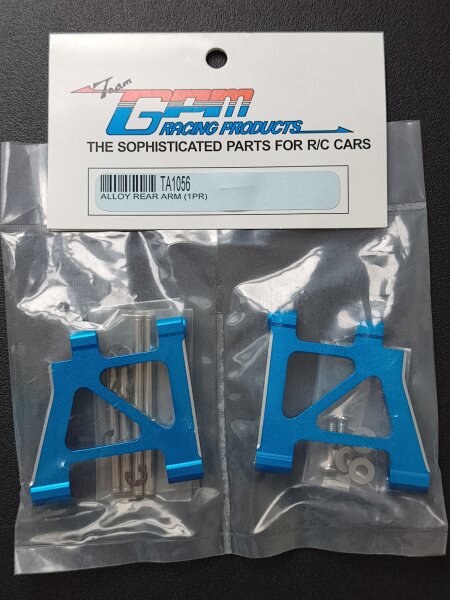 GPM RACING ALUMINIUM QUERLENKER HINTEN BLAU FÜR TAMIYA TA-02 (ALLE)