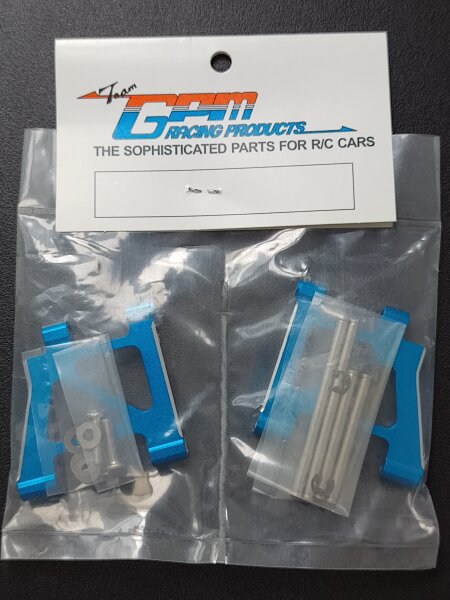 GPM RACING ALUMINIUM QUERLENKER HINTEN BLAU FÜR TAMIYA TA-02 (ALLE)