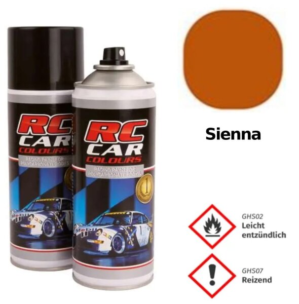 RC CAR COLOURS LEXANFARBE 150ml SPRÜHDOSE - FARBE AUSWÄHLEN : RCC152 - SIENNA