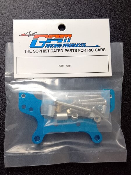 GPM RACING ALUMINIUM DÄMPFERBRÜCKE BLAU HINTEN FÜR TAMIYA TA-01 & TA-02