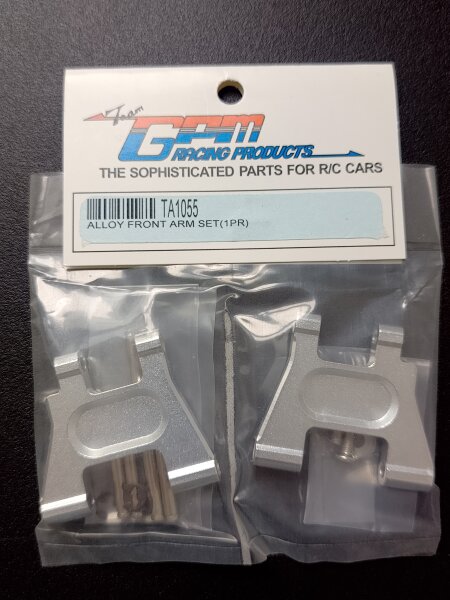 GPM RACING ALUMINIUM QUERLENKER VORNE SILBER FÜR TAMIYA TA-01