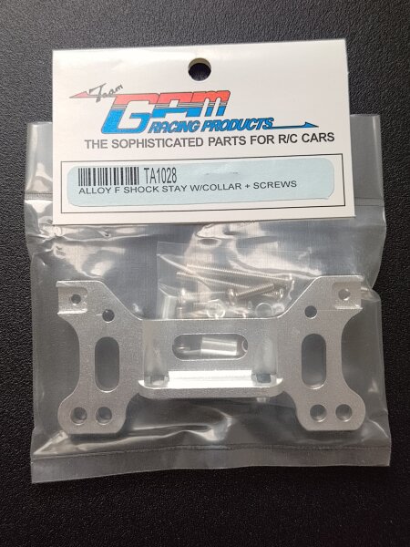 GPM RACING ALUMINIUM DÄMPFERBRÜCKE SILBER VORNE FÜR TAMIYA TA-01 & TA-02