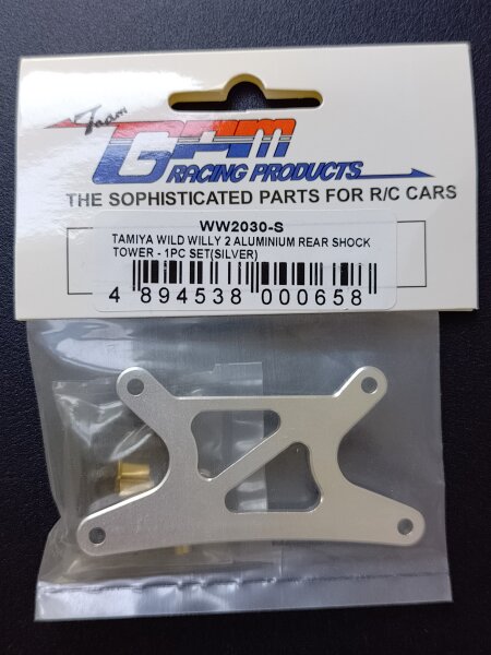 GPM RACING ALUMINIUM DÄMPFERBRÜCKE HINTEN FÜR TAMIYA WILD WILLY 2 WR-02 CHASSIS