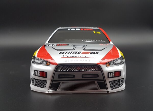 +++ B-WARE +++ RC CAR KAROSSERIE MITSUBISHI LANCER EVO X RALLYE - MAßSTAB 1:10 # JLR66B