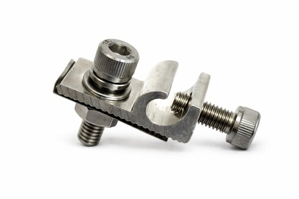 ERDUNGSKLEMME M8 AUS ALUMINIUM FÜR 6MM DRAHT