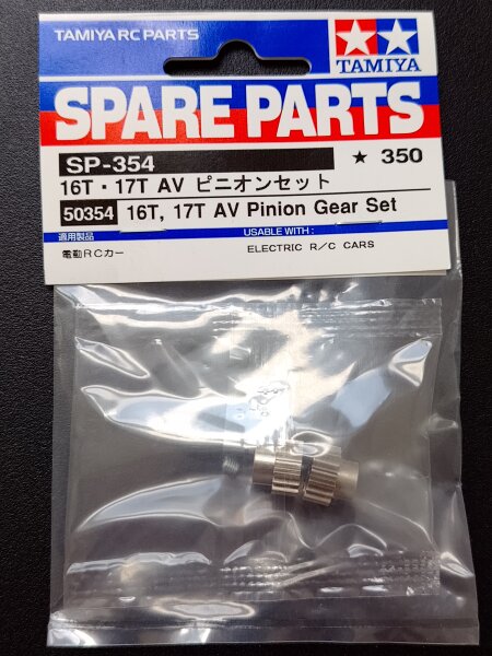 TAMIYA ALUMINIUM MOTORRITZEL SET 16 & 17 ZÄHNE...
