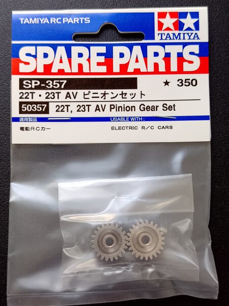 TAMIYA ALUMINIUM MOTORRITZEL SET 22 & 23 ZÄHNE...