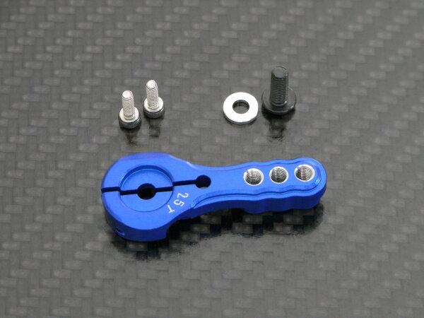 GPM RACING ALUMINIUM SERVOARM SERVOHEBEL SERVOHORN 30MM BLAU ELOXIERT