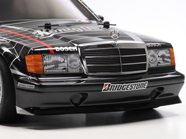 TAMIYA KAROSSERIE BAUSATZ 1:10 MERCEDES BENZ 190E 2.5 16 "KÖNIG PILSENER", FERTIG LACKIERT