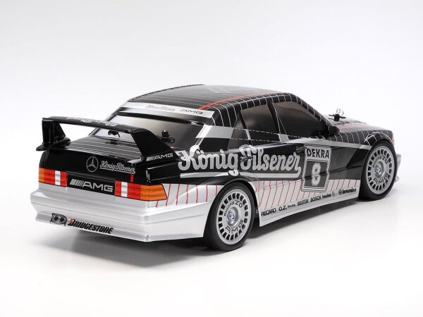 TAMIYA KAROSSERIE BAUSATZ 1:10 MERCEDES BENZ 190E 2.5 16 "KÖNIG PILSENER", FERTIG LACKIERT