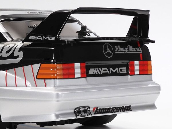 TAMIYA KAROSSERIE BAUSATZ 1:10 MERCEDES BENZ 190E 2.5 16 "KÖNIG PILSENER", FERTIG LACKIERT