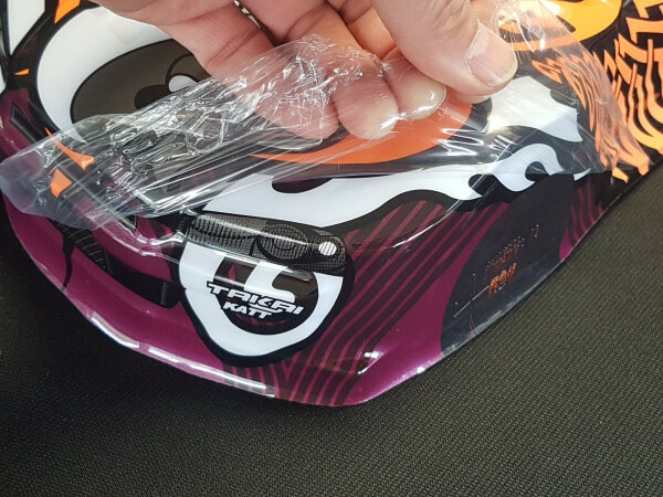RC CAR KAROSSERIE 1:10 "NISSAN SKYLINE R34 GTR SHARKY" ORANGE WEISS # JLR37 B-Ware mit Mängeln