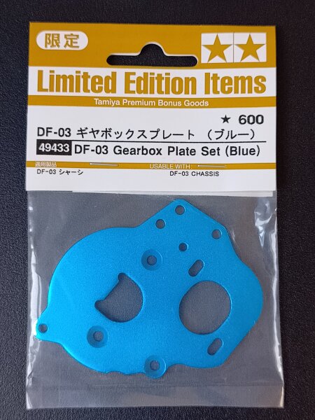 TAMIYA LIMITED EDITION MOTORPLATTE BLAU FÜR DT-03 #...