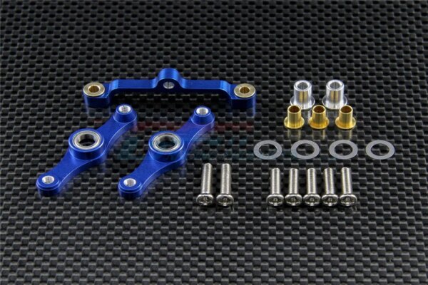 GPM RACING KUGELGELAGERTE ALUMINIUM LENKUNG (BLAU)...
