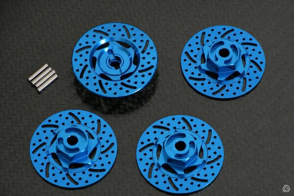 GPM RACING ALUMINIUM 12MM RADMITNEHMER (BLAU) MIT...