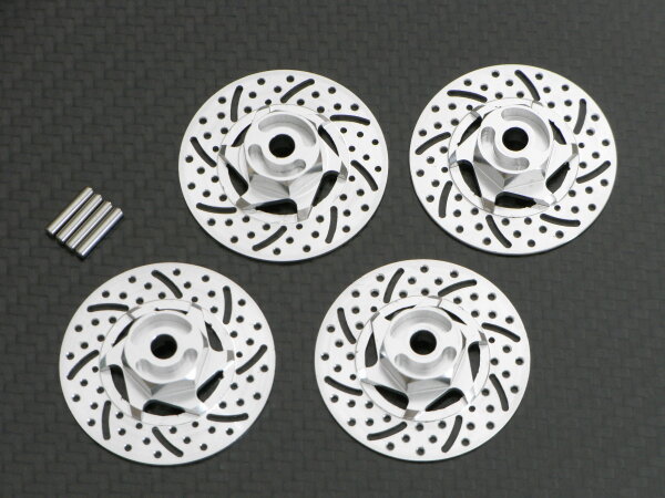 GPM RACING ALUMINIUM 12MM RADMITNEHMER SILBER MIT...