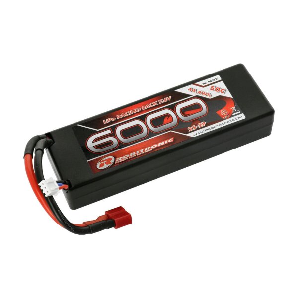 ROBITRONIC HARDCASE STICK RACING LIPO AKKU 7,4V 6000 50C...
