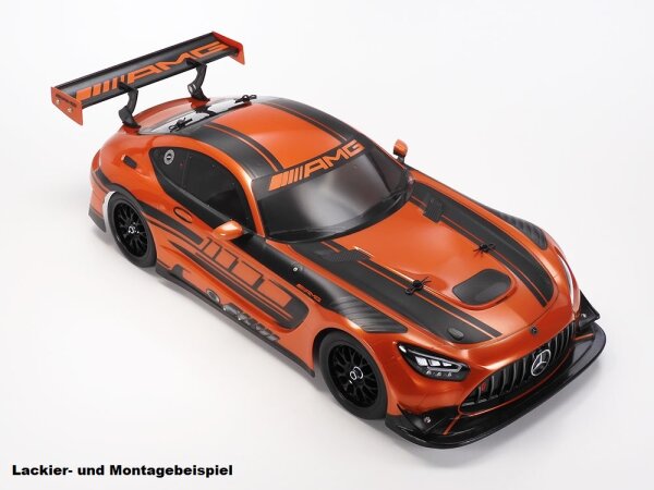 TAMIYA KAROSSERIE BAUSATZ MERCEDES BENZ AMG GT3 EVO 1:10, KLAR