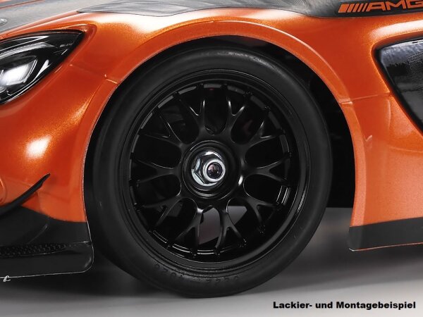 TAMIYA KAROSSERIE BAUSATZ MERCEDES BENZ AMG GT3 EVO 1:10, KLAR
