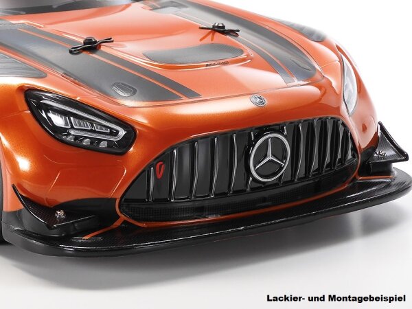 TAMIYA KAROSSERIE BAUSATZ MERCEDES BENZ AMG GT3 EVO 1:10, KLAR
