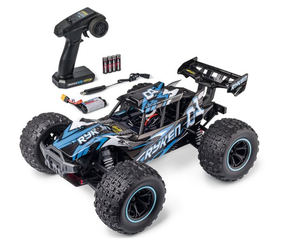 CARSON 1:10 BRUSHED XS RYKEN OFFROAD BUGGY BLAU 4WD...