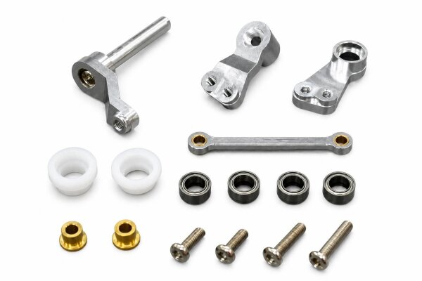 GPM RACING KUGELGELAGERTE ALUMINIUM LENKUNG (SILBER)...