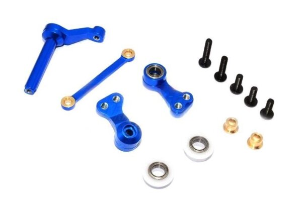 GPM RACING KUGELGELAGERTE ALUMINIUM LENKUNG (BLAU)...