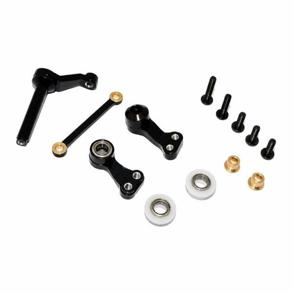 GPM RACING KUGELGELAGERTE ALUMINIUM LENKUNG (SCHWARZ)...