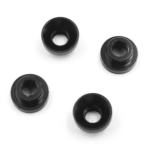 YEAH RACING ALUMINIUM GESTUFTE UNTERLEGSCHEIBE FÜR SERVOS, SCHWARZ  # YA-0577BK