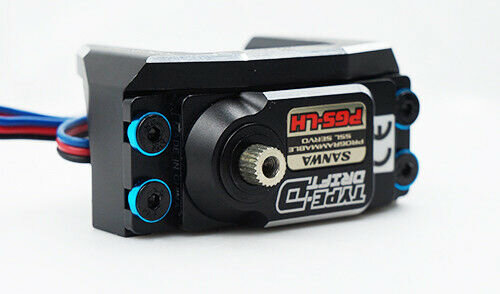 YEAH RACING ALUMINIUM GESTUFTE UNTERLEGSCHEIBE FÜR SERVOS, SCHWARZ  # YA-0577BK